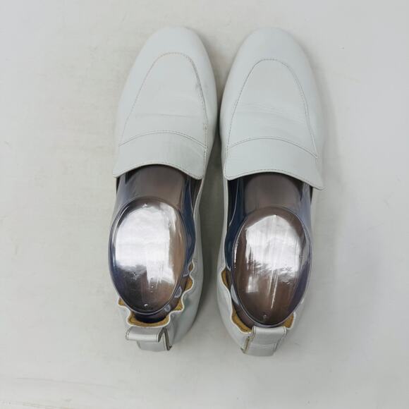 Everlane White Leather Loafers Women’s Size 9 Slip-On Flats Minimalist Preppy - Picture 8 of 13